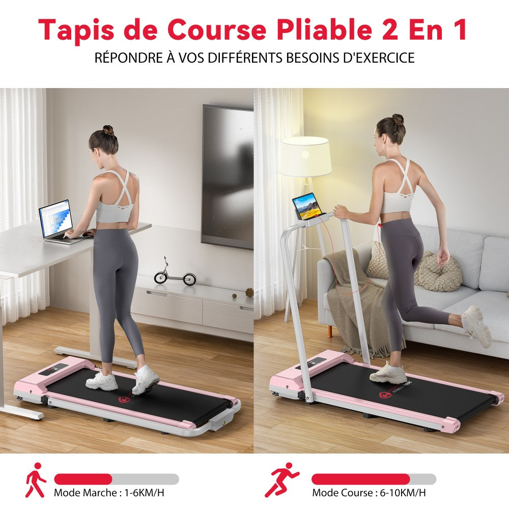 Tapis de Course C1, Vitesse 1-10KM/H, 5% Inclinaison Manuelle