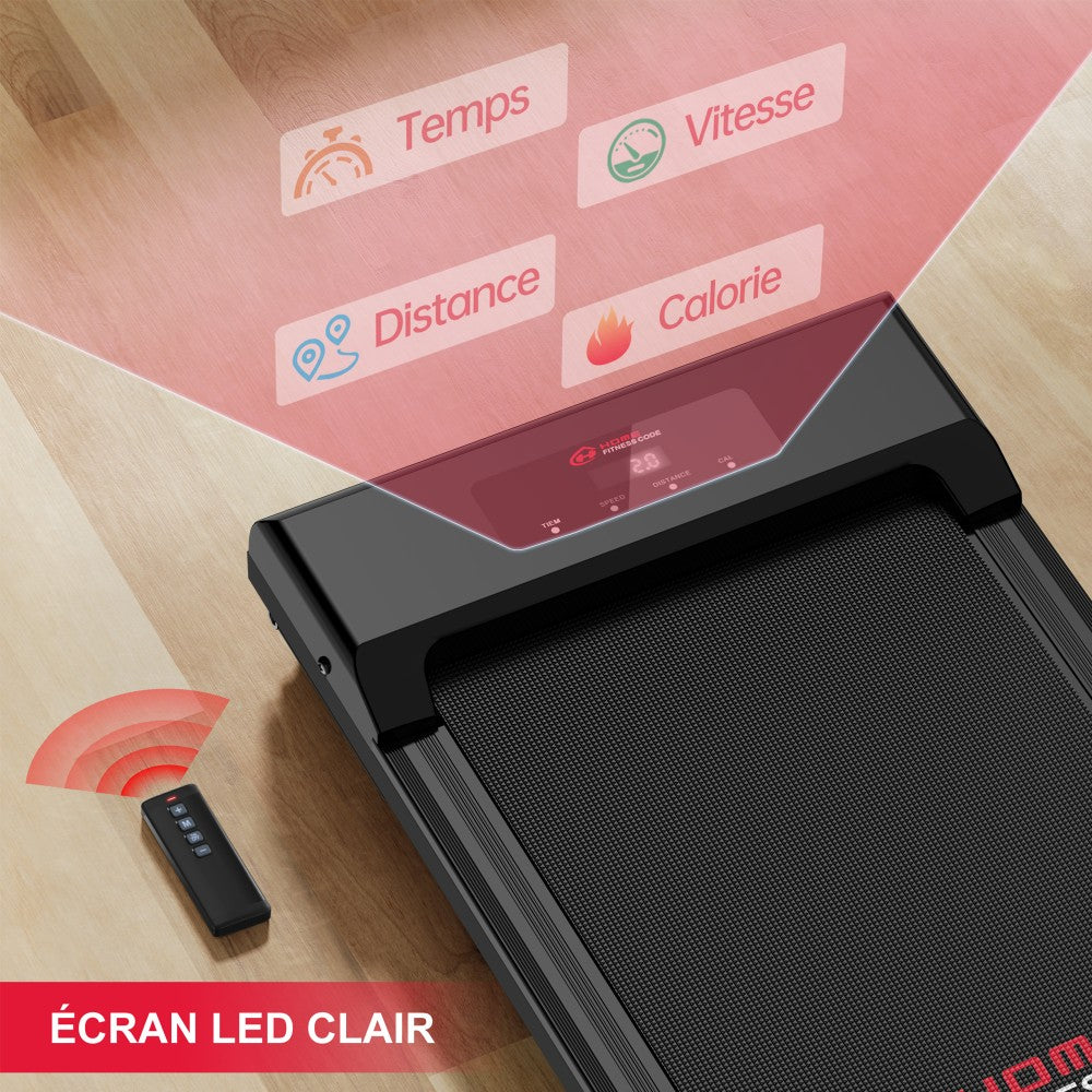 Tapis de Course C1, Vitesse 1-10KM/H, 5% Inclinaison Manuelle