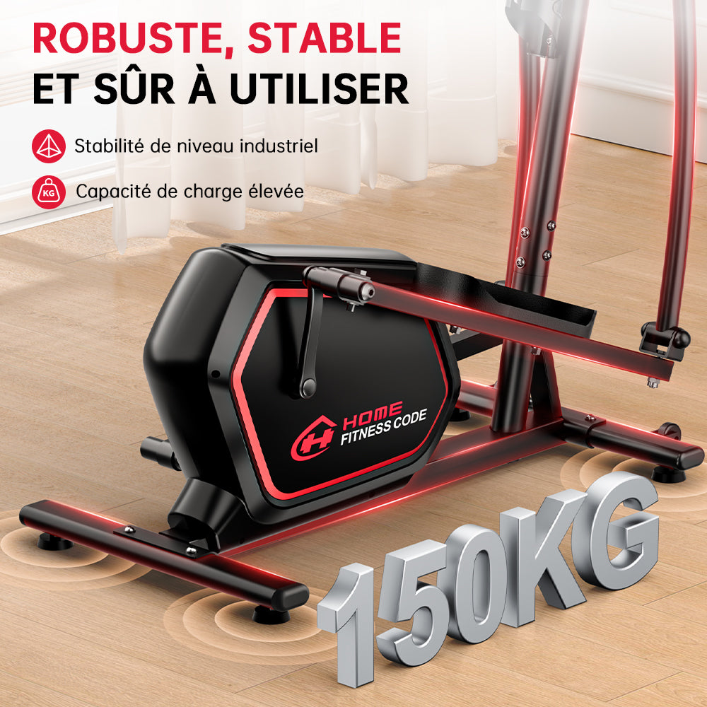 Vélo Elliptique E200, Résistance Magnétique à 16 Niveaux