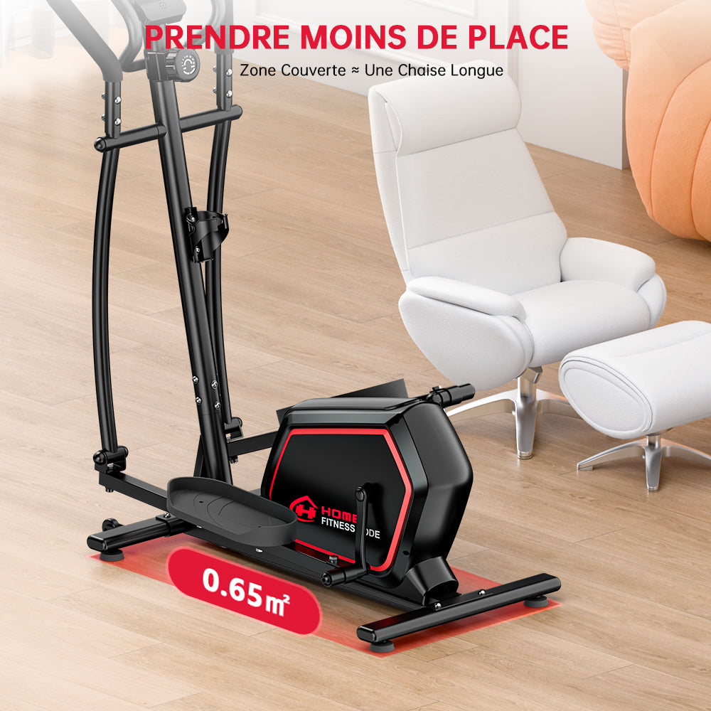 Vélo Elliptique E200, Résistance Magnétique à 16 Niveaux