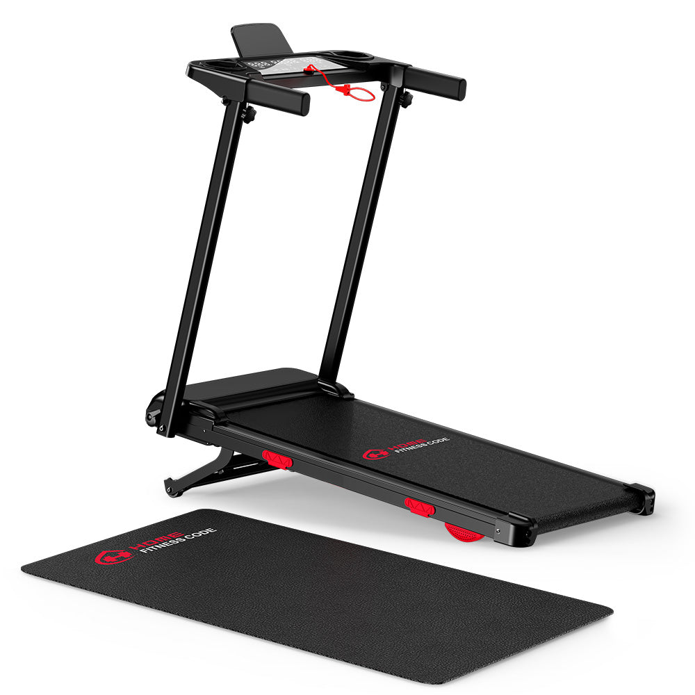 Tapis de Course Pliant Q5 avec Inclinaison, Moteur sans Balais, Vitesse 1-12KM/H