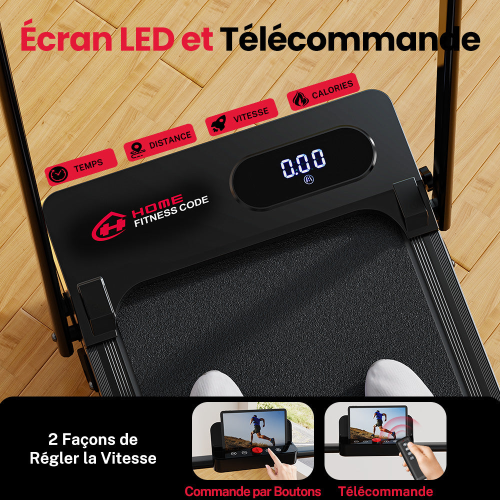 Tapis de Course T7, Vitesse 1-6KM/H, 5% Inclinaison Manuelle