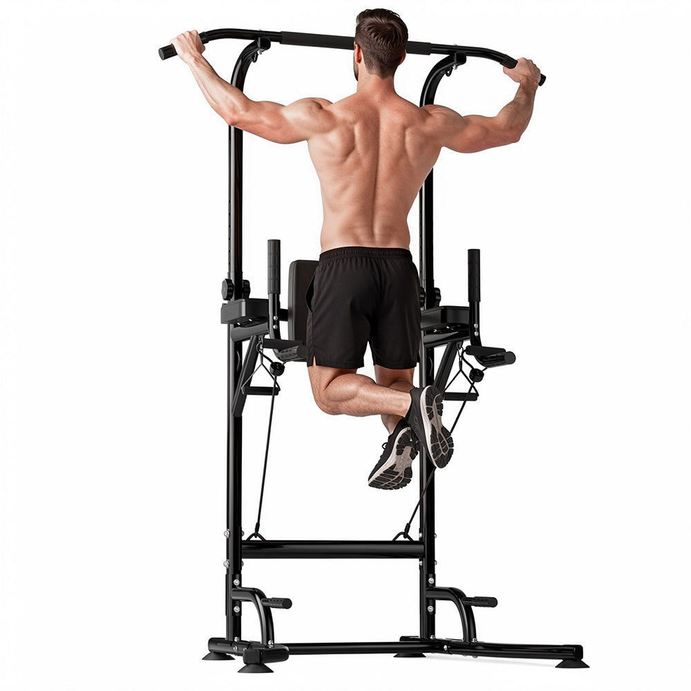 Power Tower Dip Station A1, avec Bandes de Résistance