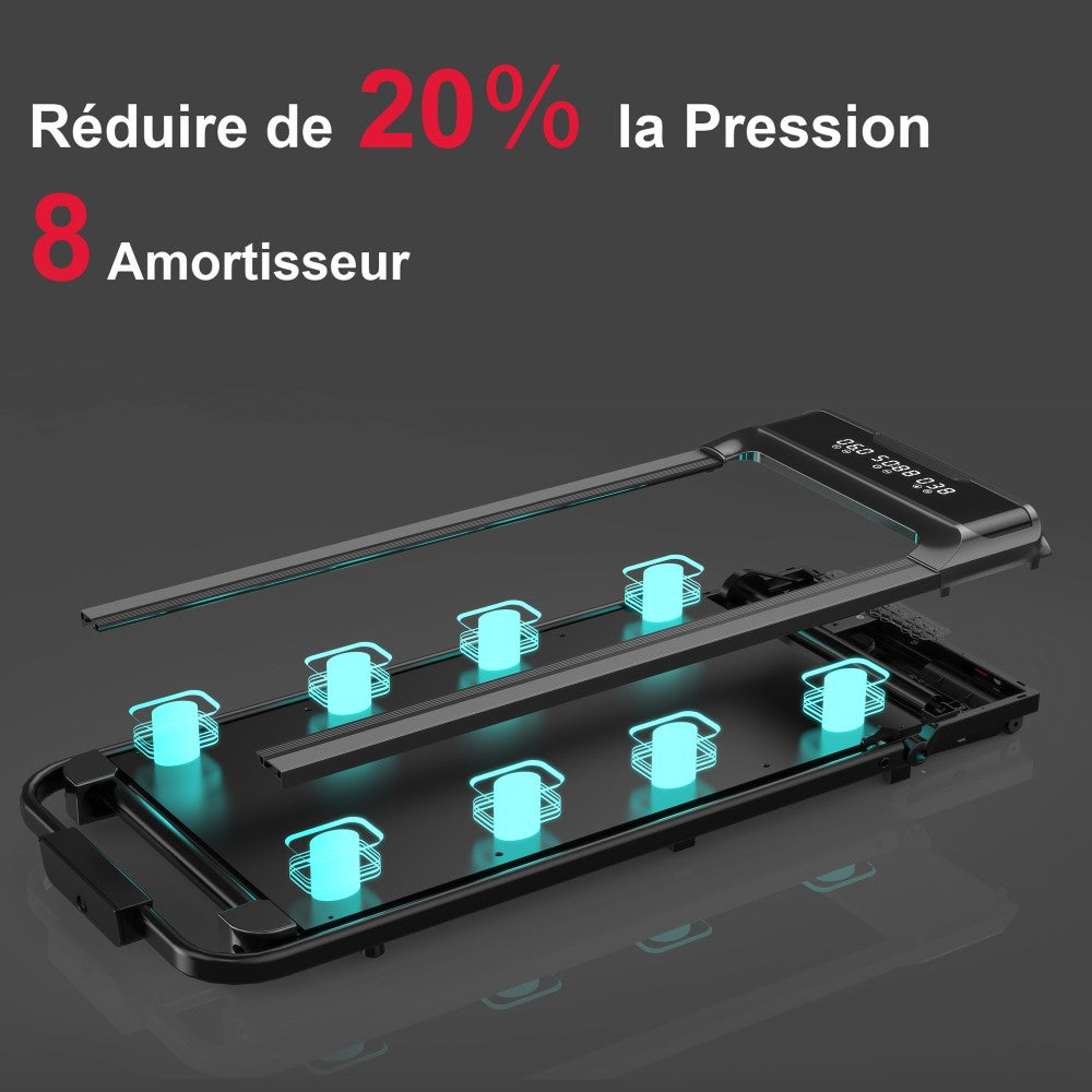 Tapis de Course Pliant Q2 Pro, Vitesse 1-10KM/H