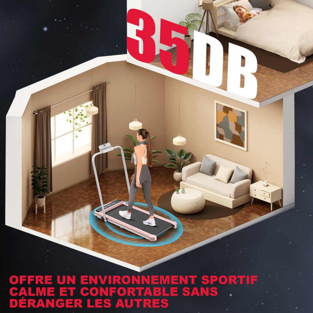 Tapis de Course Pliant Q2 Pro, Vitesse 1-10KM/H