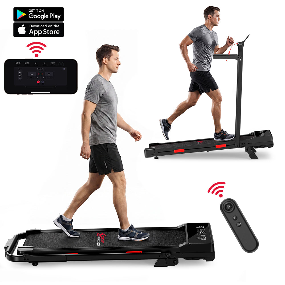 Tapis de Course Q2 Pro avec 5% Inclinaison Manuelle, Vitesse 1-10 km/h (Nouvelle Version)