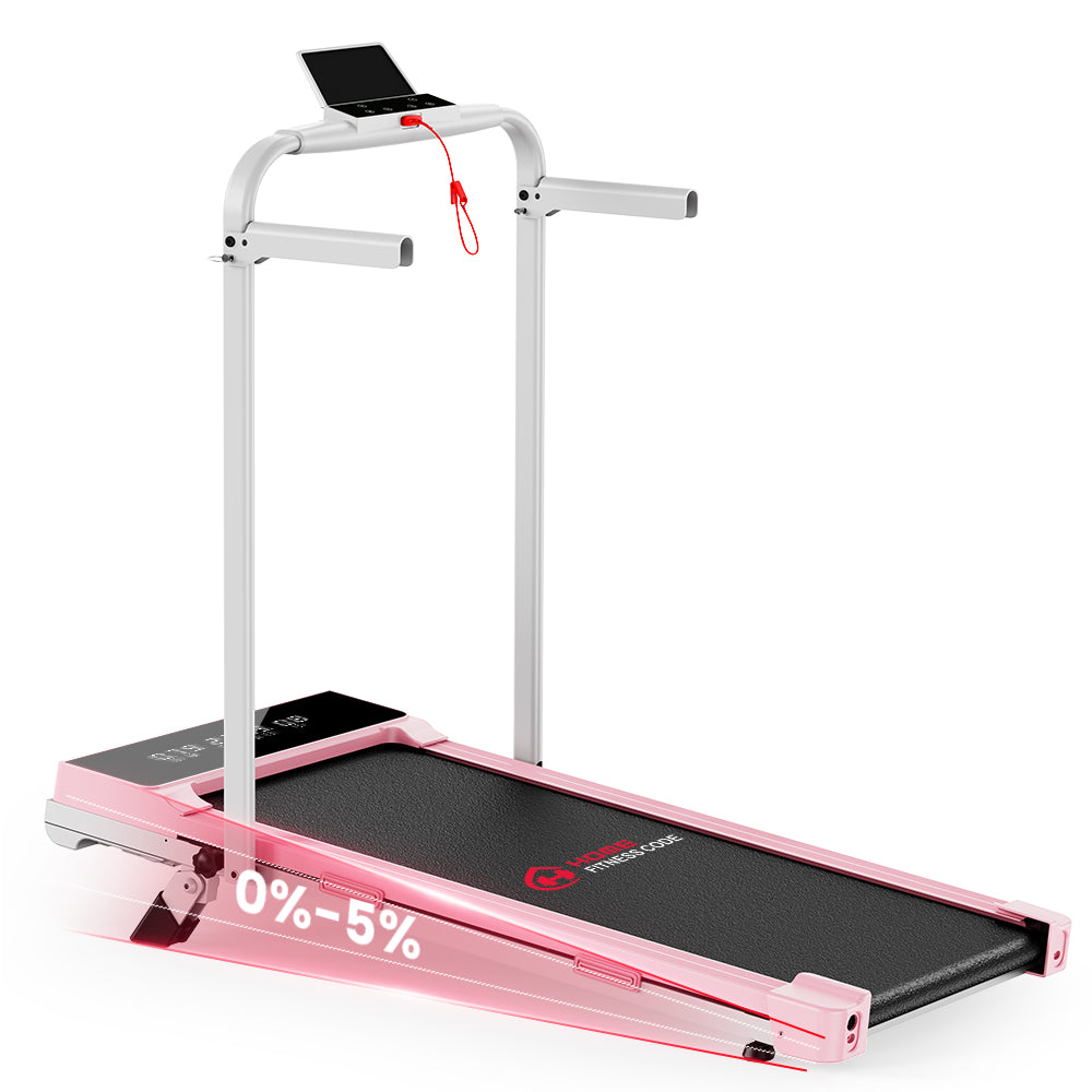 Tapis de Course Q2 Pro avec 5% Inclinaison Manuelle, Vitesse 1-10 km/h (Nouvelle Version)