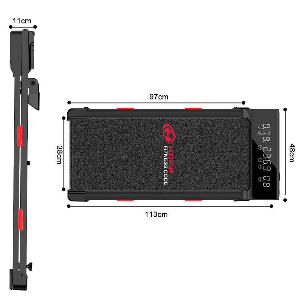 Tapis de Course Q2 Pro avec 5% Inclinaison Manuelle, Vitesse 1-10 km/h (Nouvelle Version)