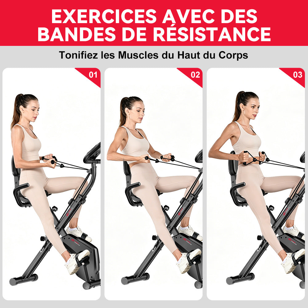 Vélo D'exercice Pliable, Résistance Magnétique