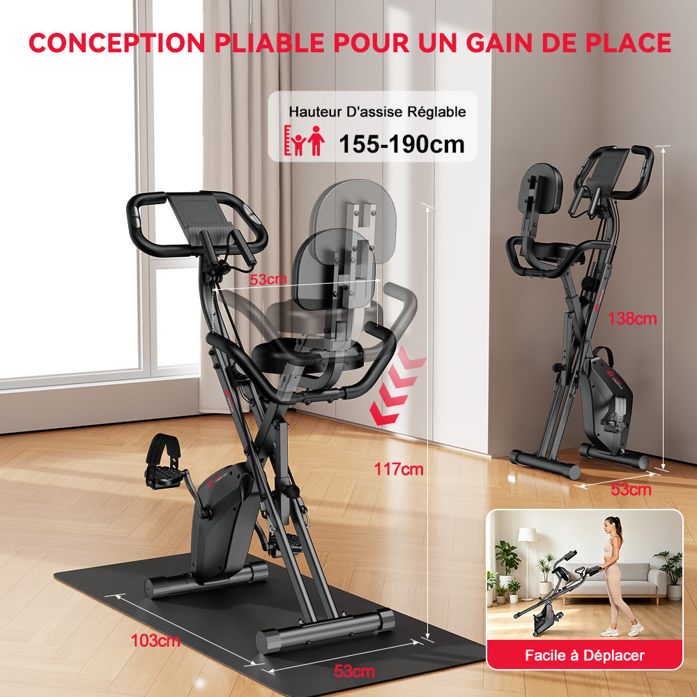 Vélo D'exercice Pliable, Résistance Magnétique
