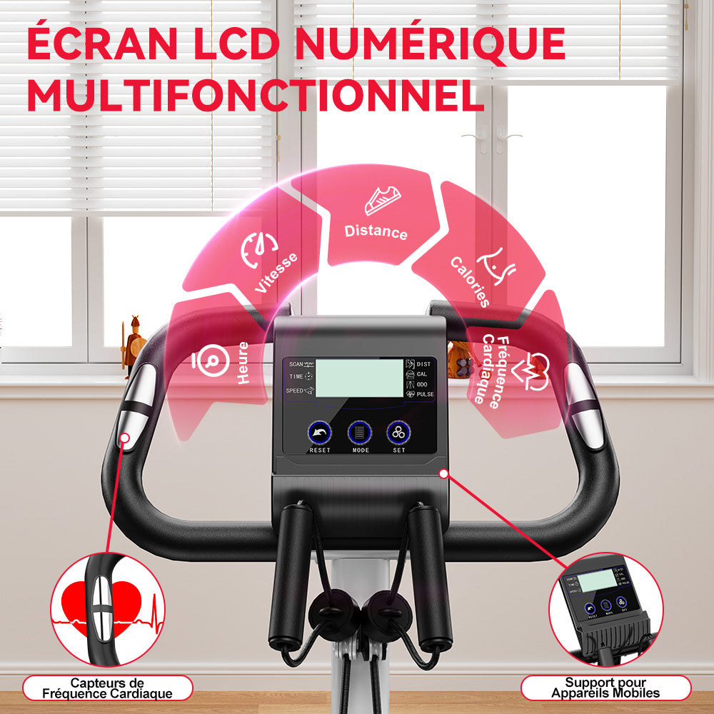 Vélo D'exercice Pliable, Résistance Magnétique