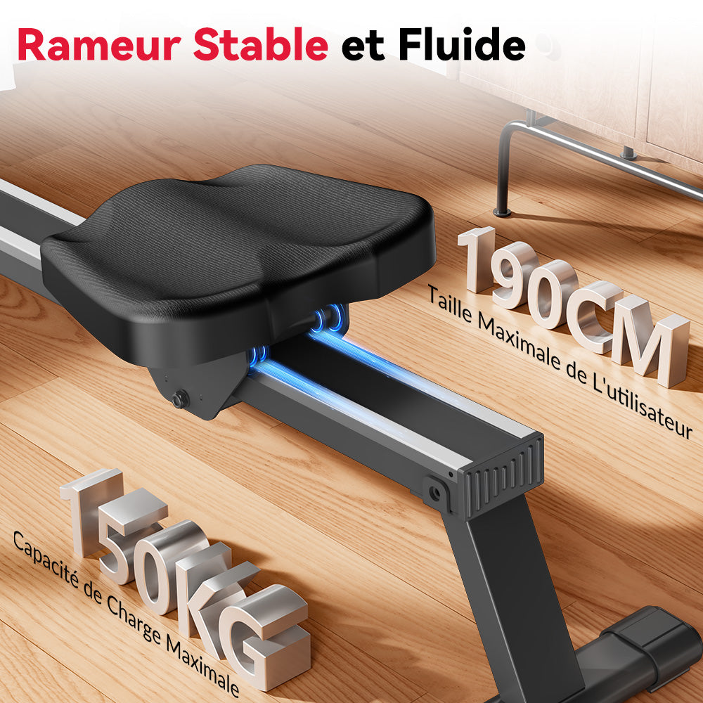 Rameur Magnétique, 16 Niveaux de Résistance