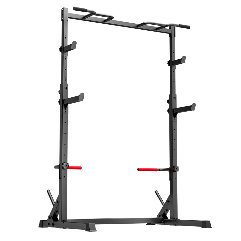 Squat Demi-Rack avec Barre de Traction