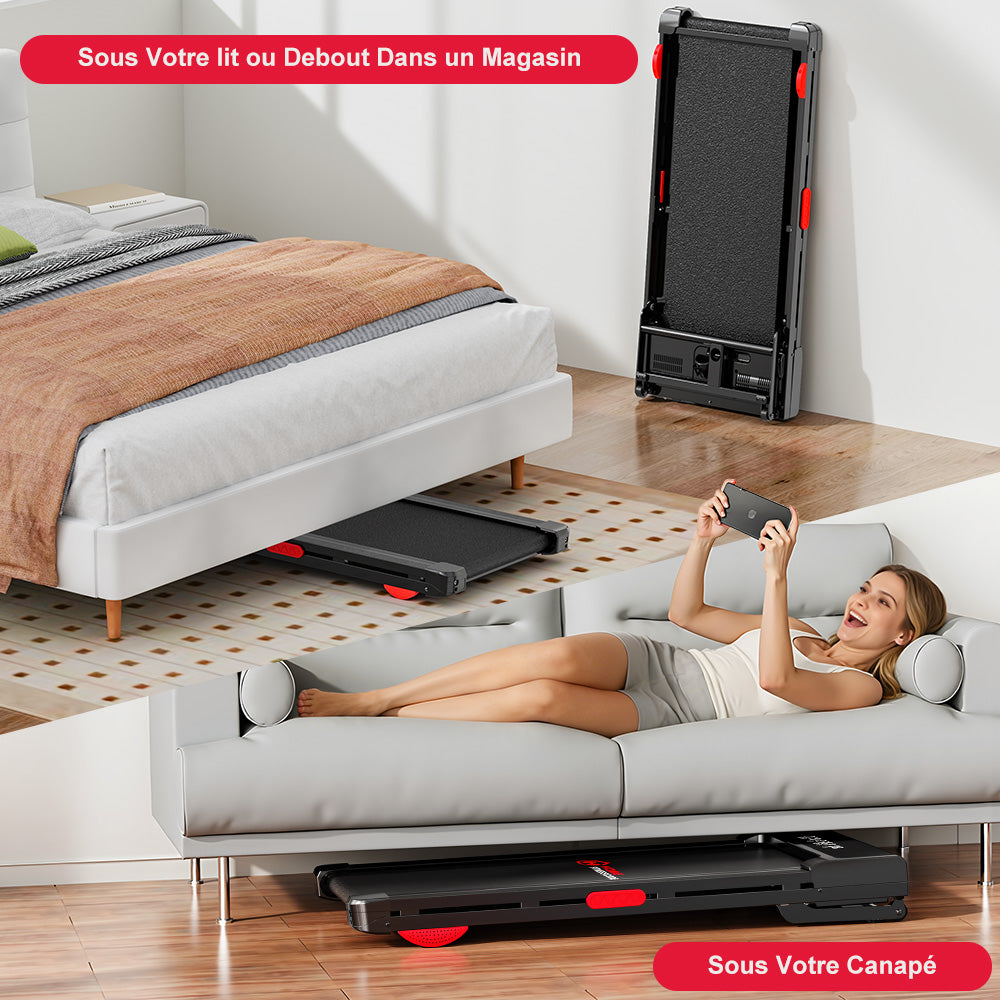 Tapis de Course Y3 avec Moteur sans Balais, Inclinaison Automatique de 12 %