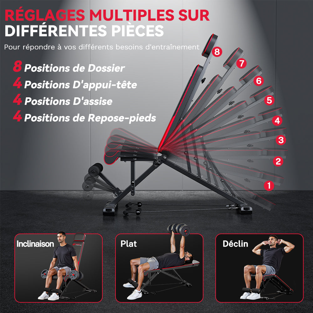 Banc de Musculation Pliable
