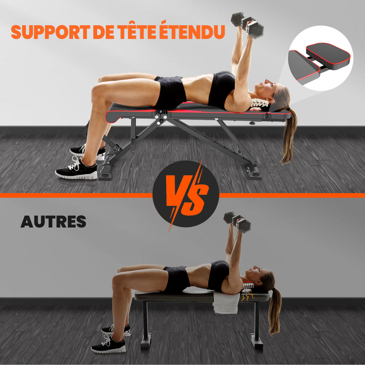 Banc de Musculation Pliable