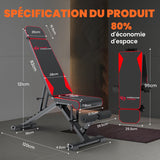 Banc de Musculation Pliable