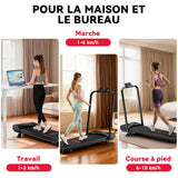 Tapis de Course Pliant C1, Vitesse 1-10KM/H, 5% Inclinaison Manuelle