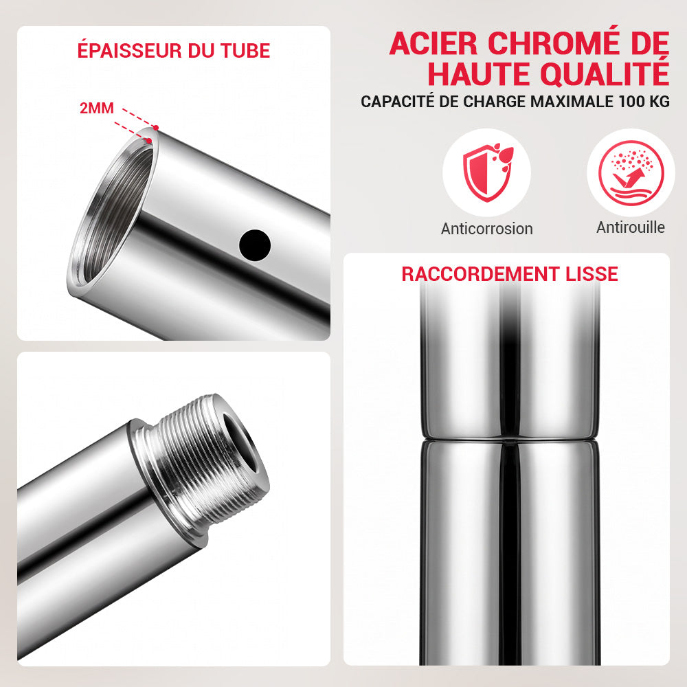 Barre de Danse Fitness Réglable en Hauteur