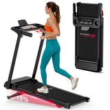 Tapis de Course Pliant Q5 avec Inclinaison, Moteur sans Balais, Vitesse 1-12KM/H