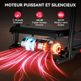 Tapis de Course Pliant Q5 avec Inclinaison, Moteur sans Balais, Vitesse 1-12KM/H
