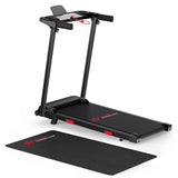 Tapis de Course Pliant Q5 avec Inclinaison, Moteur sans Balais, Vitesse 1-12KM/H