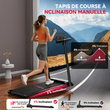 Tapis de Course Pliant Q5 avec Inclinaison, Moteur sans Balais, Vitesse 1-12KM/H