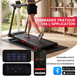 Tapis de Course Pliant Q5 avec Inclinaison, Moteur sans Balais, Vitesse 1-12KM/H