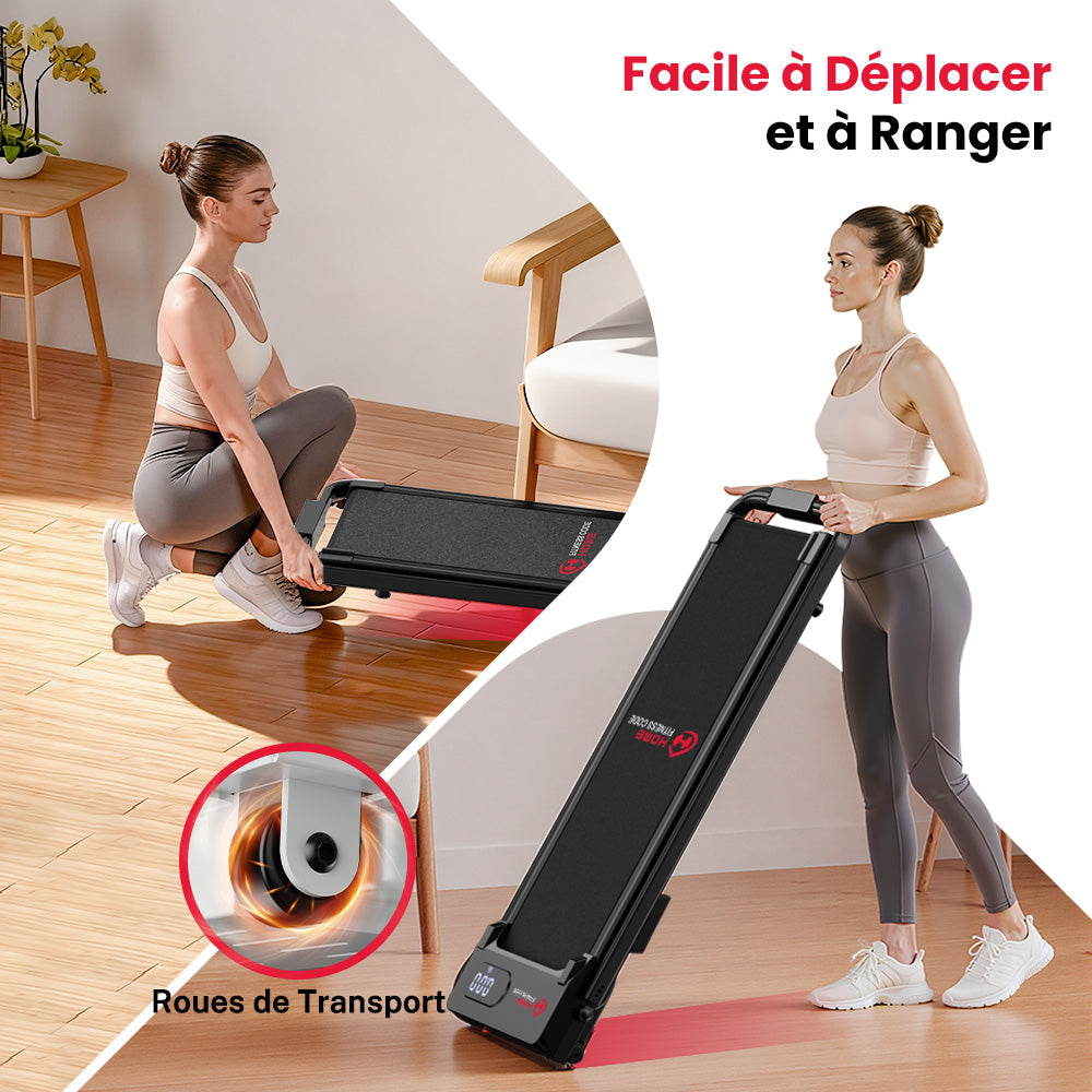 Tapis de Course Pliant T7, Vitesse 1-6KM/H, 5% Inclinaison Manuelle