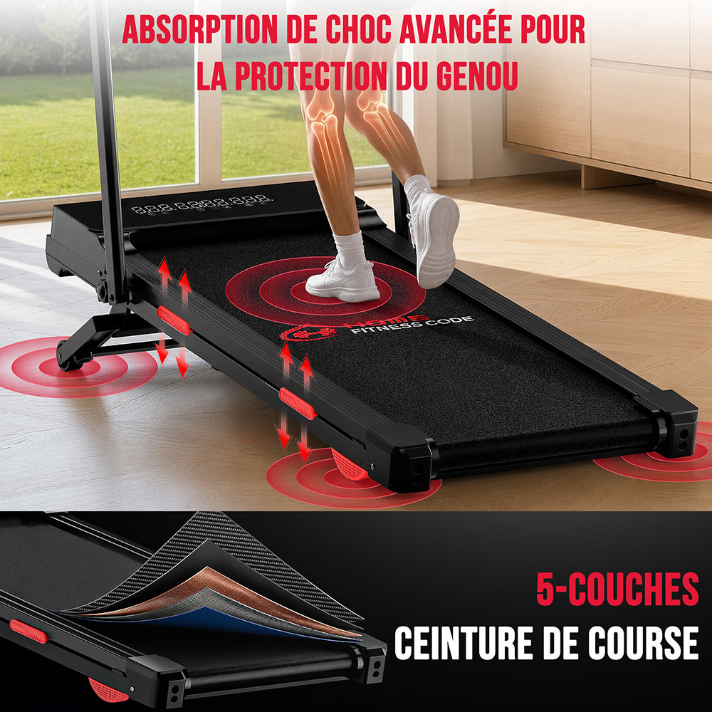 Tapis de Course Y5 avec Moteur sans Balais, 0% - 15 % Inclinaison Automatique