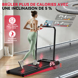 Tapis de Course Z3 avec Moteur Sans Balais, Vitesse 1-6 km/h, 5% Inclinaison Manuelle