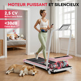 Tapis de Course Z3 avec Moteur Sans Balais, Vitesse 1-6 km/h, 5% Inclinaison Manuelle