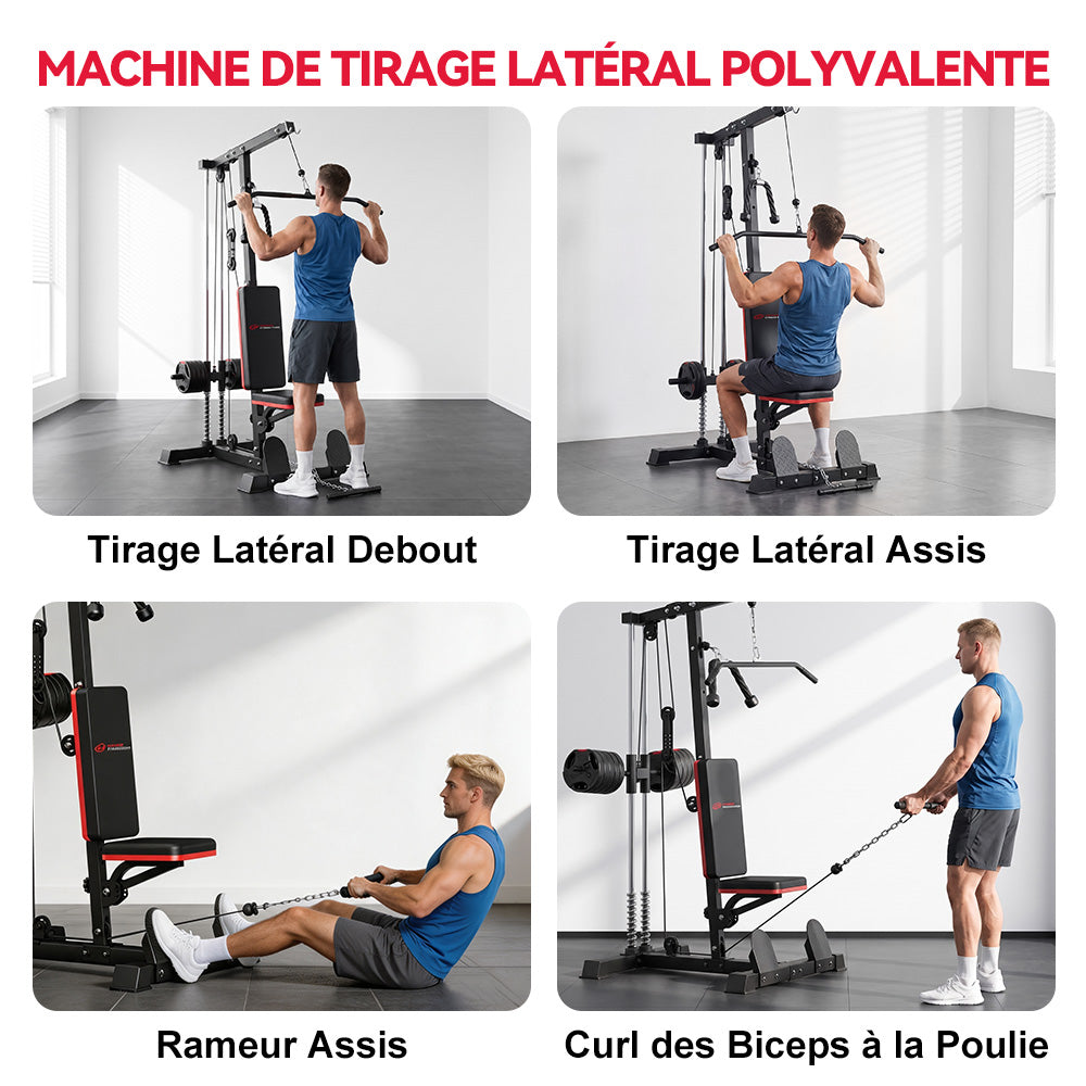 Machine à Câbles pour Tirage Latéral et Rameur LAT