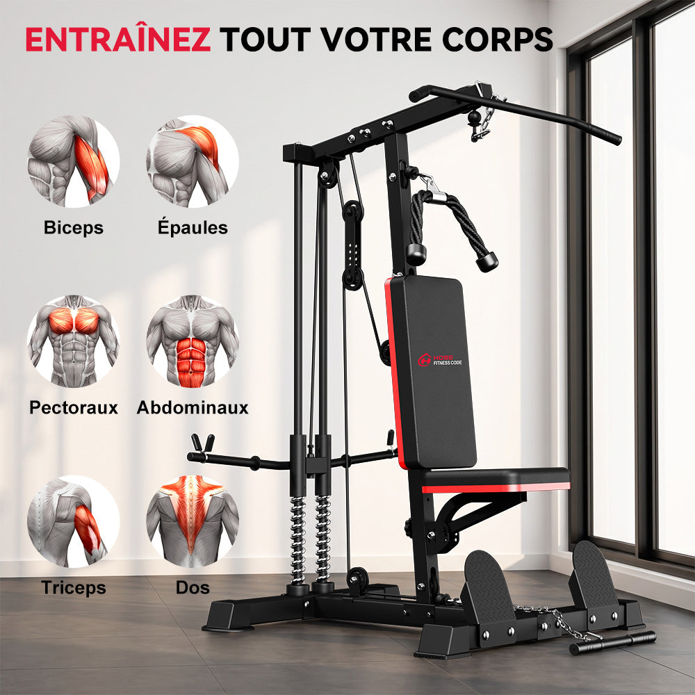 Machine à Câbles pour Tirage Latéral et Rameur LAT