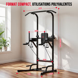 Power Tower Dip Station A1, avec Bandes de Résistance