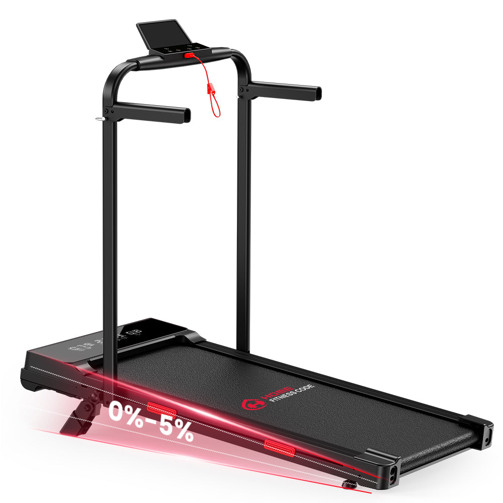 Tapis de Course Q2 Pro avec 5% Inclinaison Manuelle, Vitesse 1-10 km/h (Nouvelle Version)