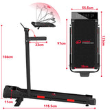 Tapis de Course Q2 Pro avec 5% Inclinaison Manuelle, Vitesse 1-10 km/h (Nouvelle Version)