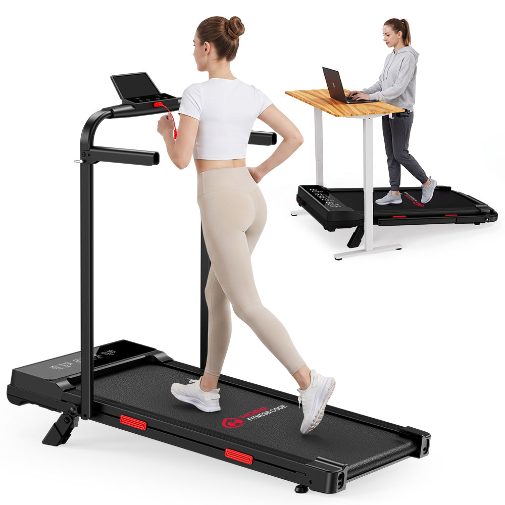 Tapis de Course Q2 Pro avec 5% Inclinaison Manuelle, Vitesse 1-10 km/h (Nouvelle Version)