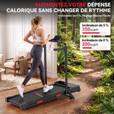 Tapis de Course Q2 Pro avec 5% Inclinaison Manuelle, Vitesse 1-10 km/h (Nouvelle Version)