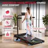 Tapis de Course Q2 Pro avec 5% Inclinaison Manuelle, Vitesse 1-10 km/h (Nouvelle Version)