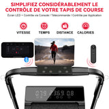 Tapis de Course Q2 Pro avec 5% Inclinaison Manuelle, Vitesse 1-10 km/h (Nouvelle Version)