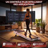 Tapis de Course Q2 Pro avec 5% Inclinaison Manuelle, Vitesse 1-10 km/h (Nouvelle Version)