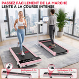 Tapis de Course Q2 Pro avec 5% Inclinaison Manuelle, Vitesse 1-10 km/h (Nouvelle Version)