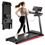 Tapis de Course Pliant Q8, Vitesse 1-12KM/H, Inclinaison Manuelle 5%