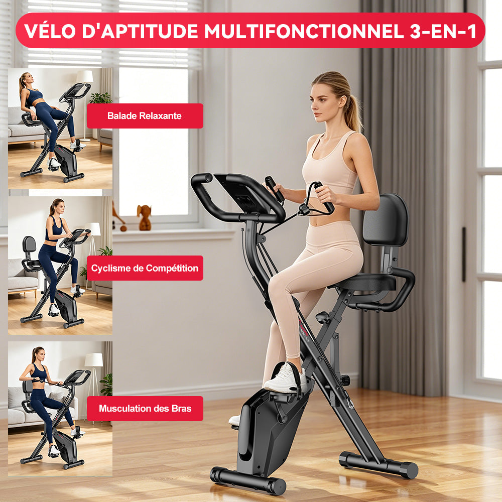 Vélo D'exercice Pliable, Résistance Magnétique