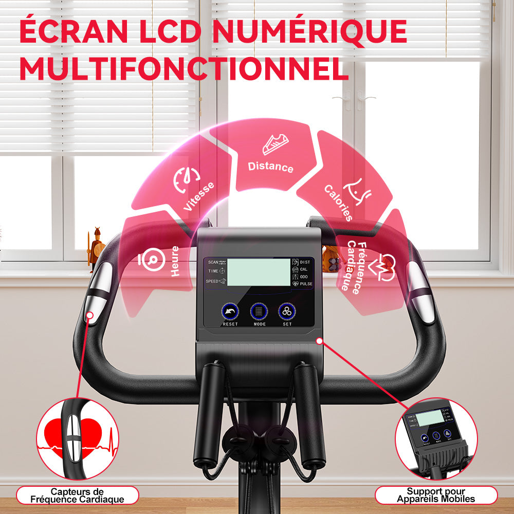 Vélo D'exercice Pliable, Résistance Magnétique
