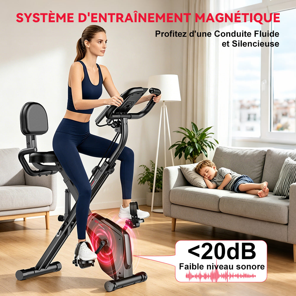 Vélo D'exercice Pliable, Résistance Magnétique