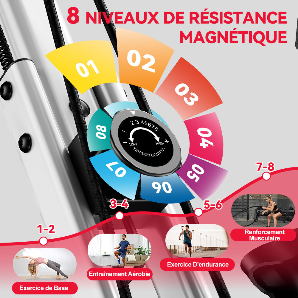 Vélo D'exercice Pliable, Résistance Magnétique