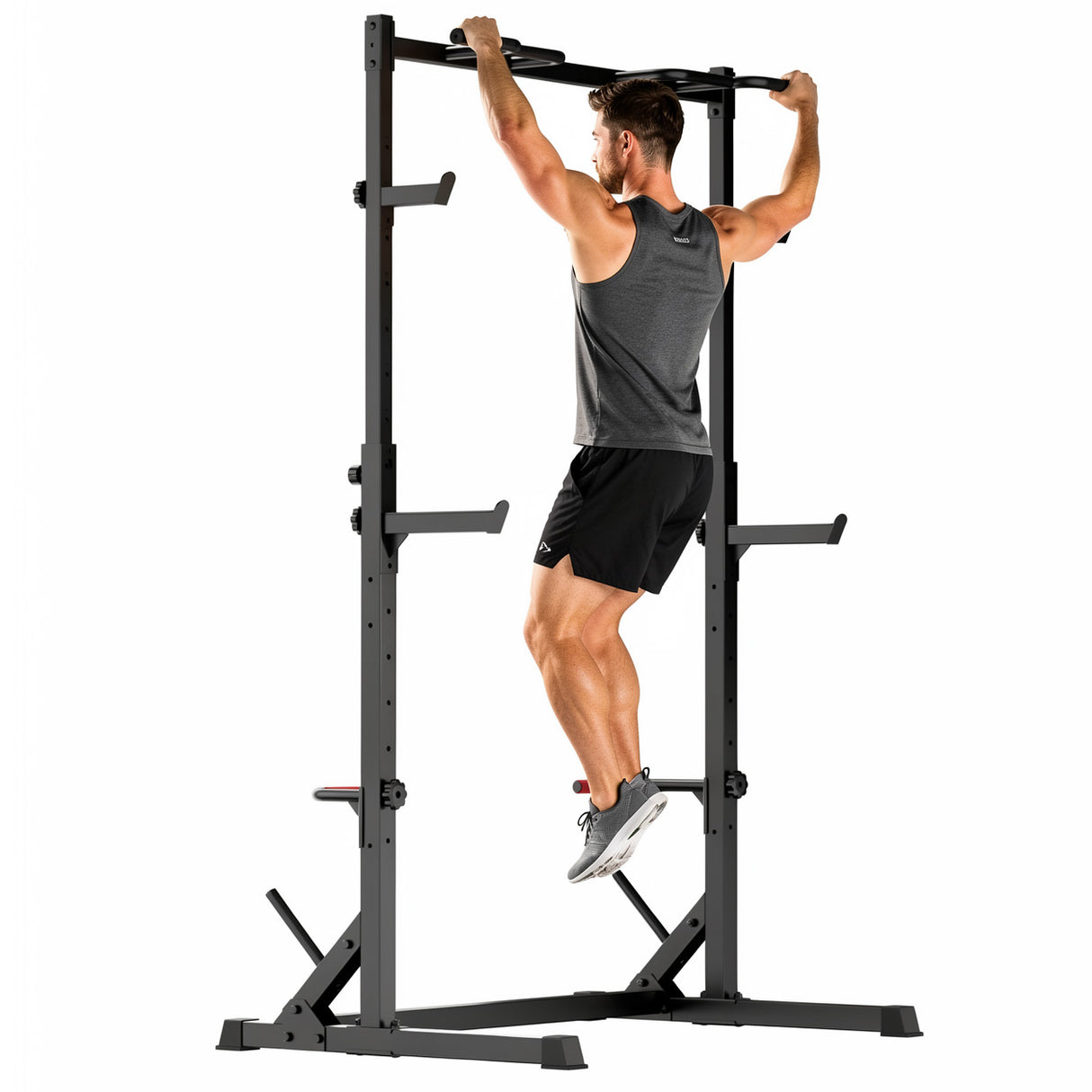 Squat Demi-Rack avec Barre de Traction