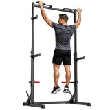 Squat Demi-Rack avec Barre de Traction